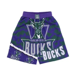 pantalones cortos de baloncesto NBA Jumbotron 2.0 Mesh Classics cortos de madera dura Milbuc