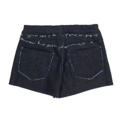 Pantalones Cortos de Denim Deshilachados