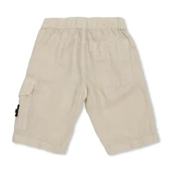 Pantalones Cortos de Lino con Parche del Logotipo