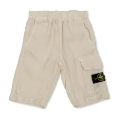 Pantalones Cortos de Lino con Parche del Logotipo