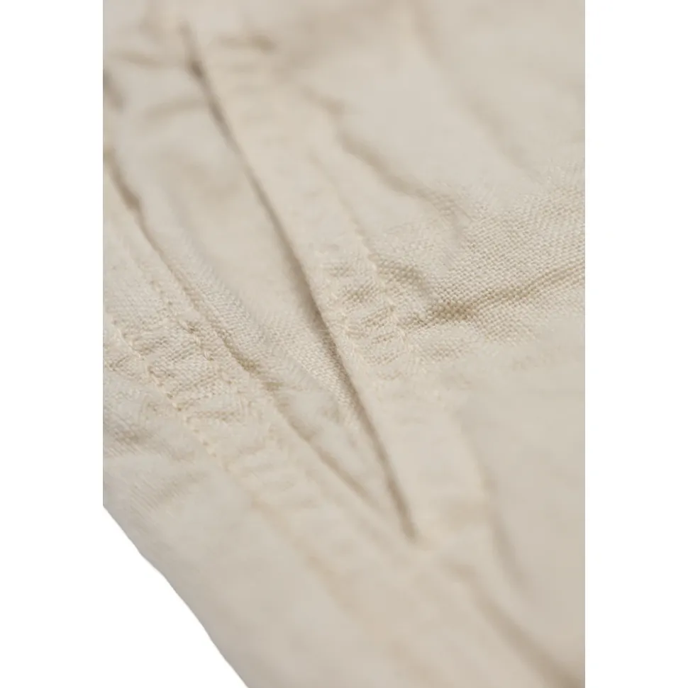 Pantalones Cortos de Lino con Parche del Logotipo
