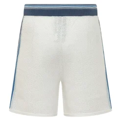 Pantalones Cortos de Punto Perforado