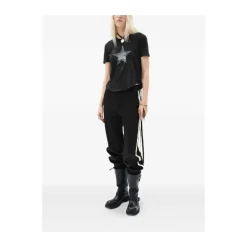 Pantalones Crop con Detalle de Raya Lateral