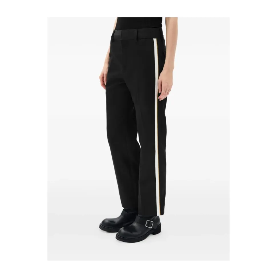 Pantalones Crop con Detalle de Raya Lateral