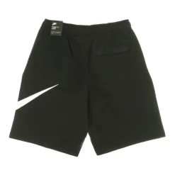 Pantalones de Chándal de Felpa Negro/Blanco