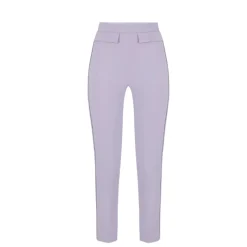 Pantalones de crepé elástico de doble capa