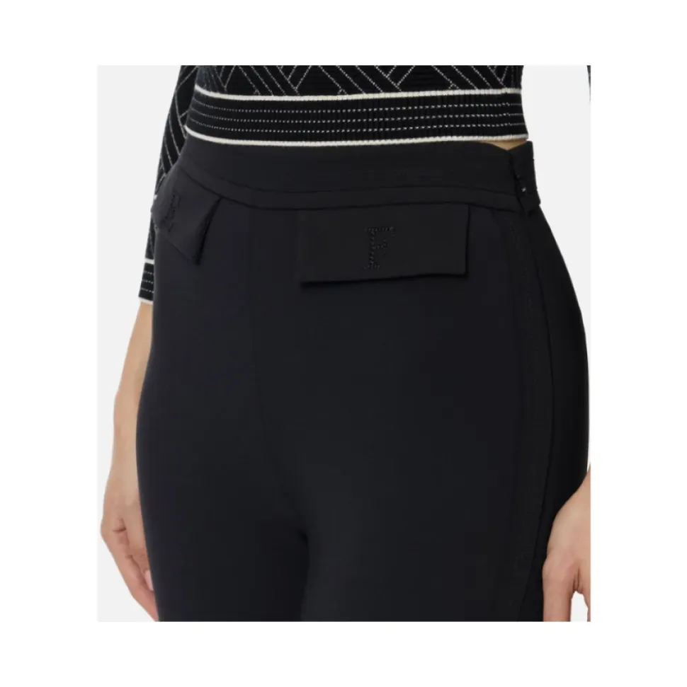 Pantalones de Crepé Elástico Doble