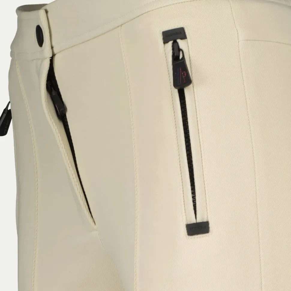Pantalones de esquí beige slim fit