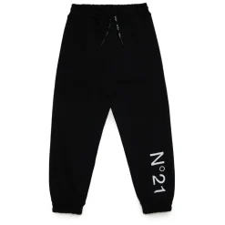 Pantalones de felpa con cintura de cordón y logotipo institucional en color de contraste. Fabricado en algodón 100%.