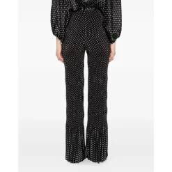 Pantalones de lunares plisados