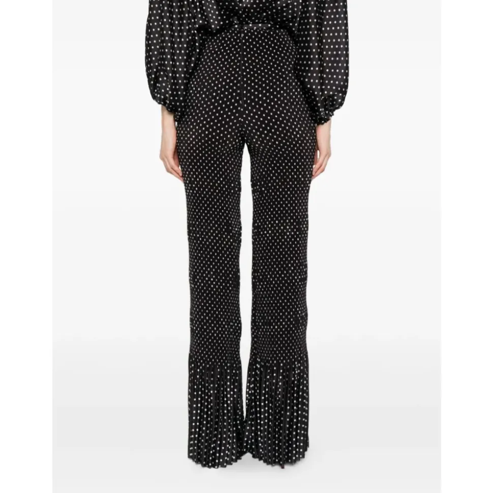 Pantalones de lunares plisados