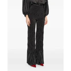 Pantalones de lunares plisados