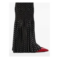 Pantalones de lunares plisados