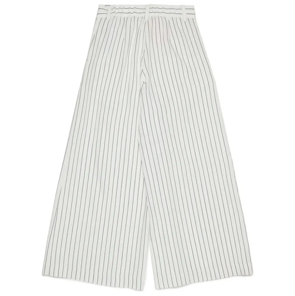 Pantalones de Pierna Ancha con Rayas Verticales