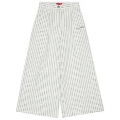 Pantalones de Pierna Ancha con Rayas Verticales