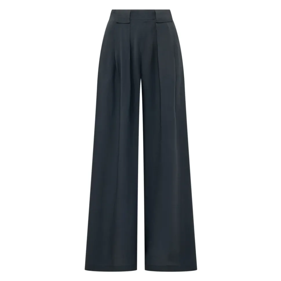 Pantalones de Pierna Ancha de Cintura Alta