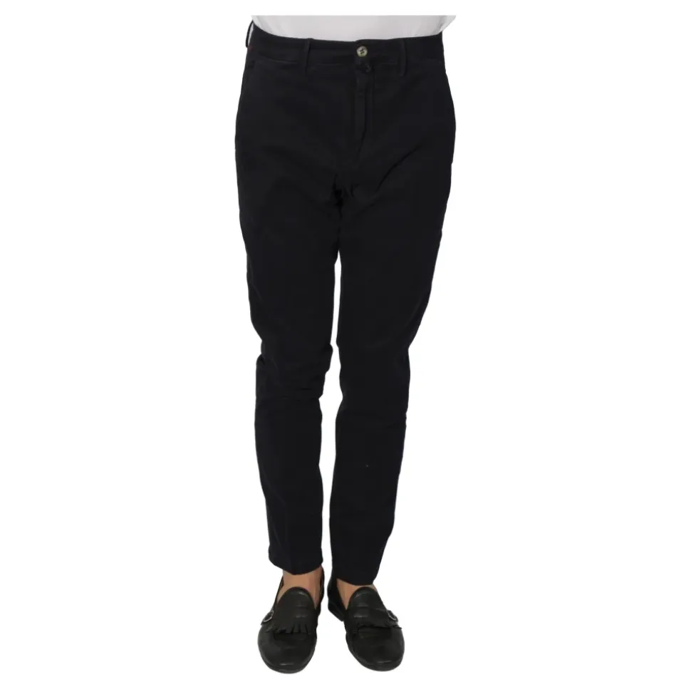 Pantalones de poliéster con bolsillo americano