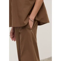 Pantalones de Popelina de Algodón