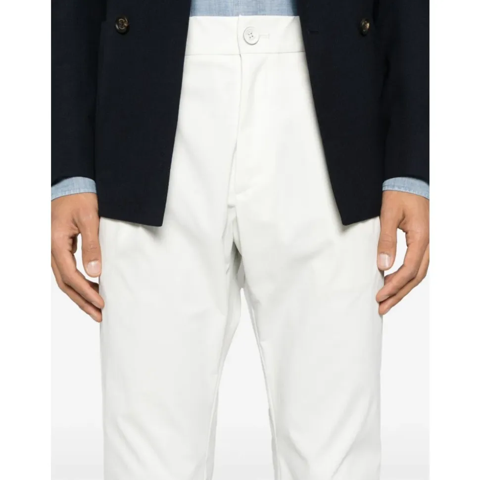 Pantalones de Tacto Algodón con Cordón Ajustable