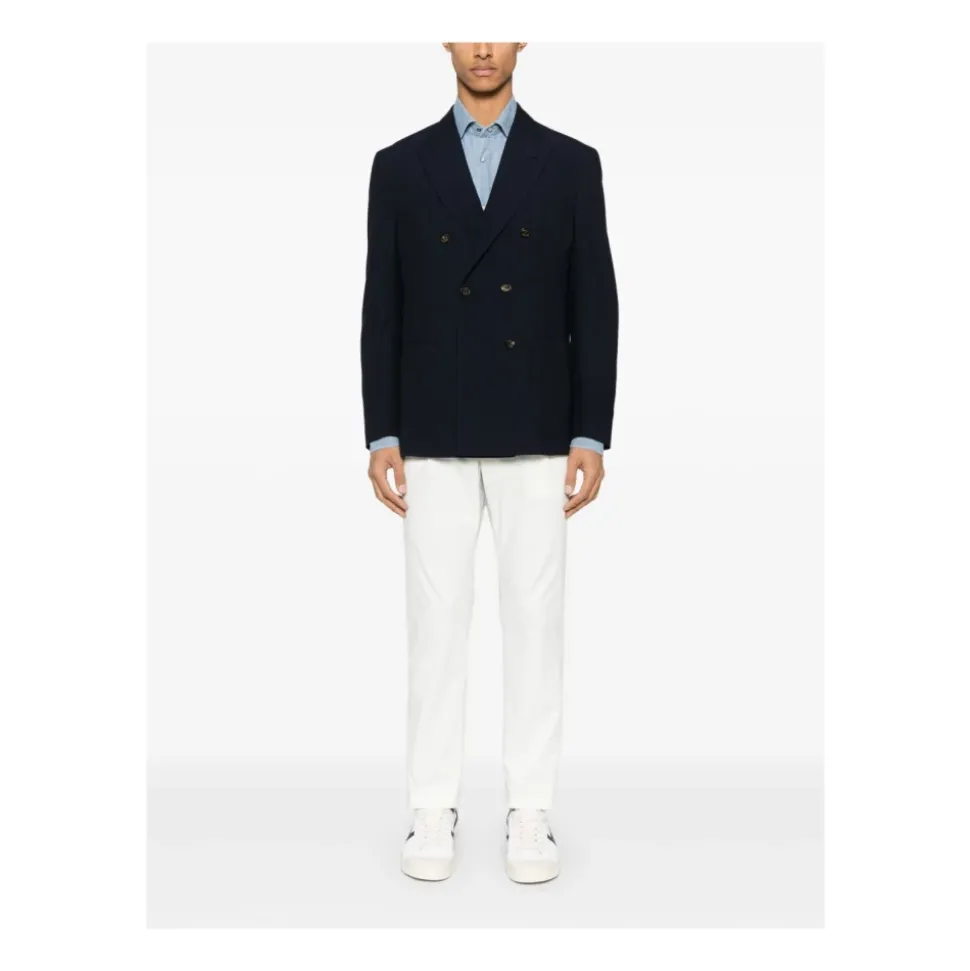 Pantalones de Tacto Algodón con Cordón Ajustable