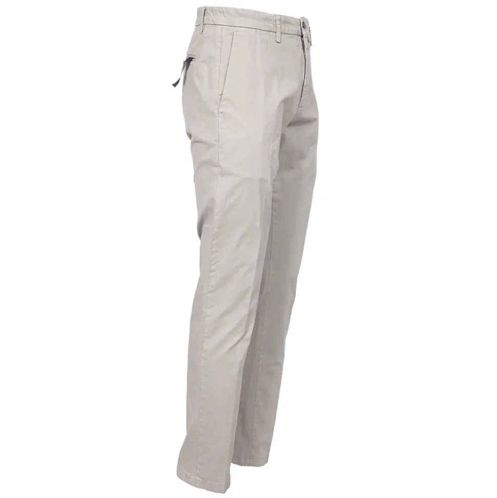 Pantalones Slim Fit de gabardina de algodón