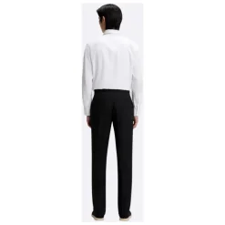 Pantalones Tapered de Mezcla de Lino