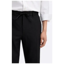 Pantalones Tapered de Mezcla de Lino