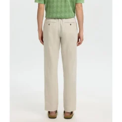 Pantalone 196 Straight Leroy Mezcla de Lino Cachemira Pura