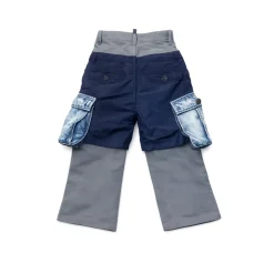 Pantalones vaqueros con bolsillos, doble cierre y pierna recta