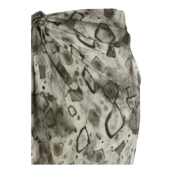 Pareo Falda de Seda Estampado Diamante