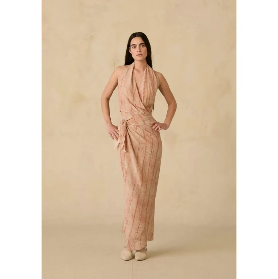 Pareo, falda de seda irony print-