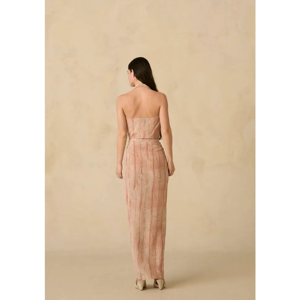 Pareo, falda de seda irony print-