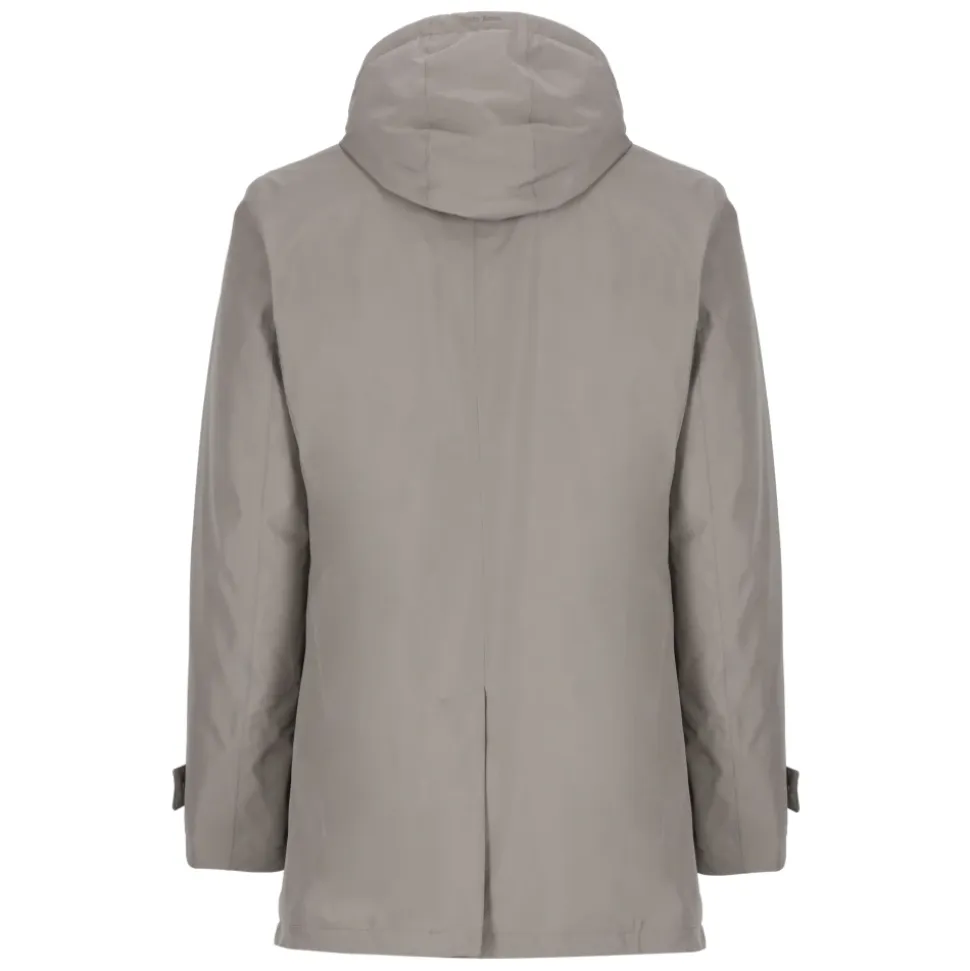 Parka acolchada con capucha desmontable