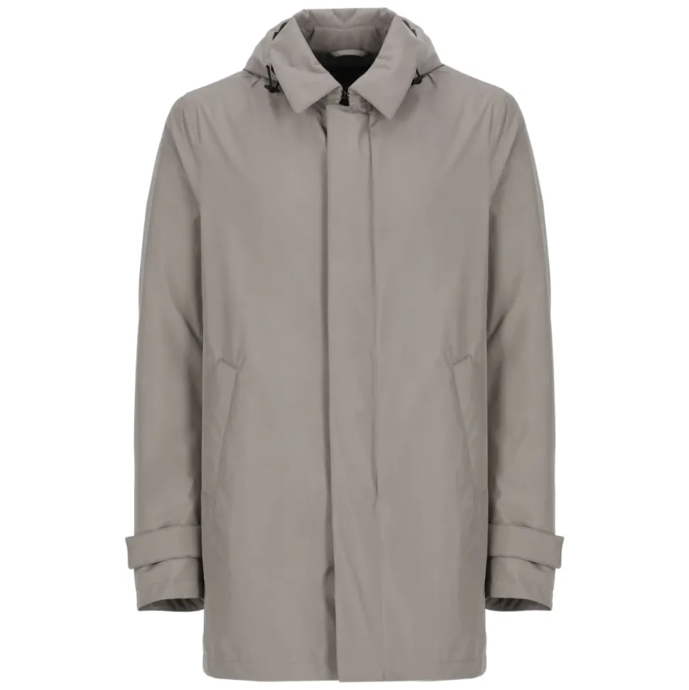 Parka acolchada con capucha desmontable