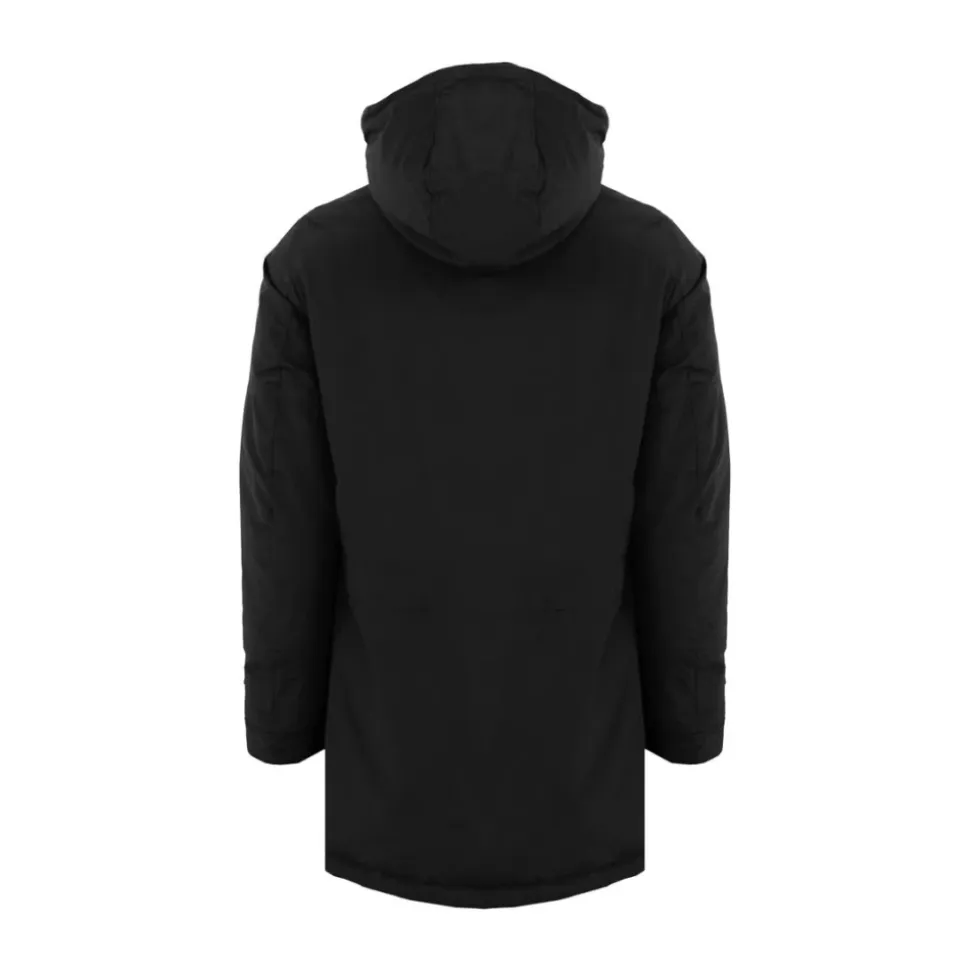 Parka de hombre con cuello alto Polar negro
