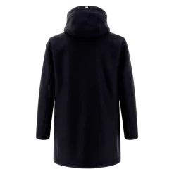 Parka Scuba de Lana con Capucha