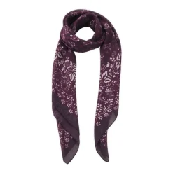 Pañuelo de Cachemira y Seda con Estampado Floral