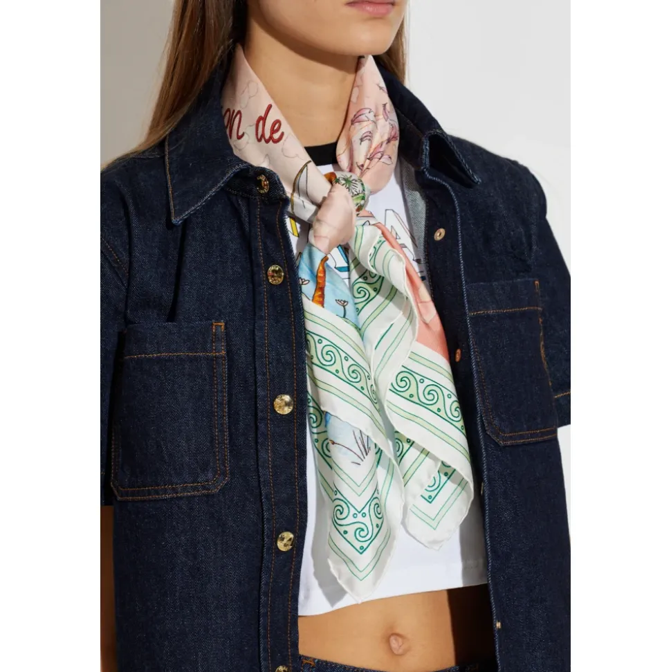Pañuelo de Seda con Estampado