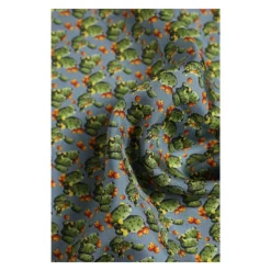 Pañuelo de Seda con Estampado de Cactus