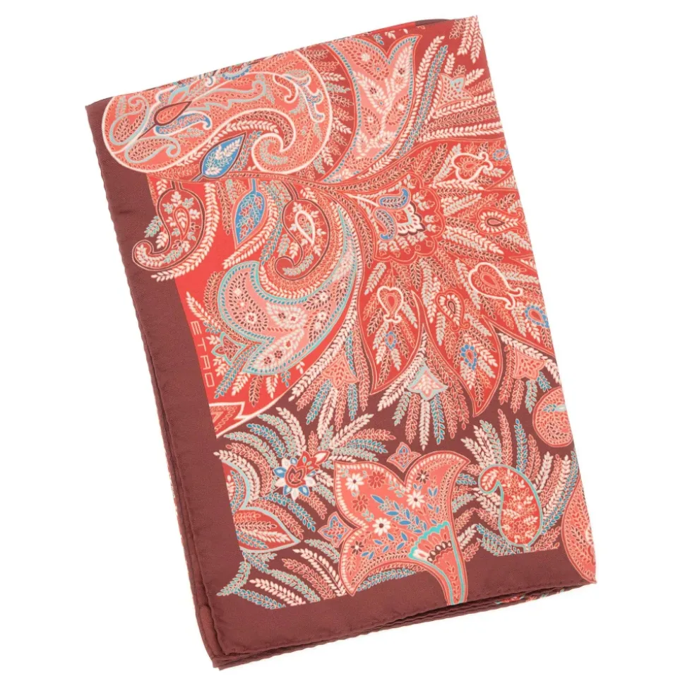 Pañuelo de seda estampado