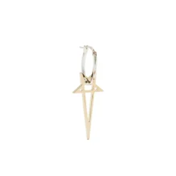 Pendiente Pentagrama Oro/Plata