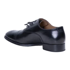 Philip Zapatos Derby de Cuero Negro