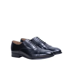 Philip Zapatos Derby de Cuero Negro