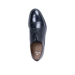 Philip Zapatos Derby de Cuero Negro