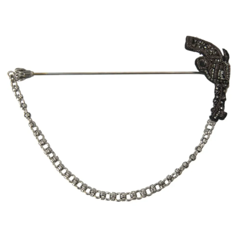 Pin de Solapa con Forma de Pistola Revólver