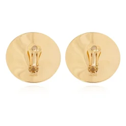 Pleats Round Earrings