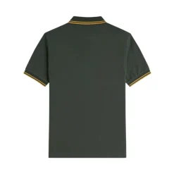 Polo con Logo Verde Algodón Manga Corta