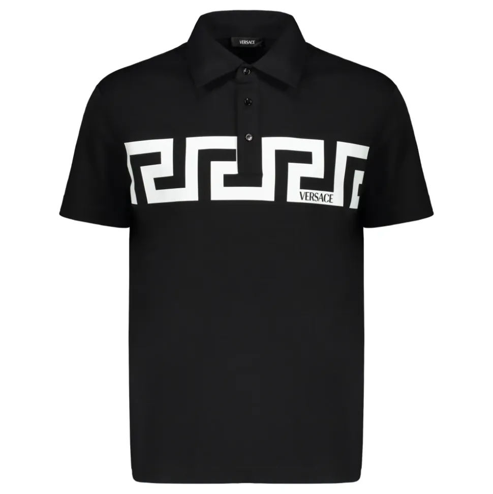 Polo de Algodón con Estampado Frontal