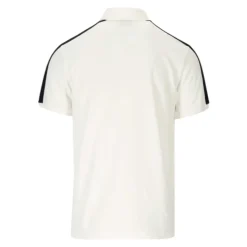 Polo de algodón de manga corta con parche de logo