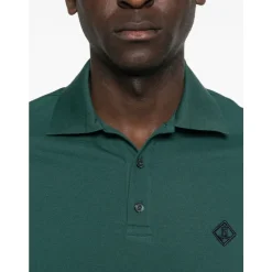 Polo de Manga Corta con Parche del Logotipo